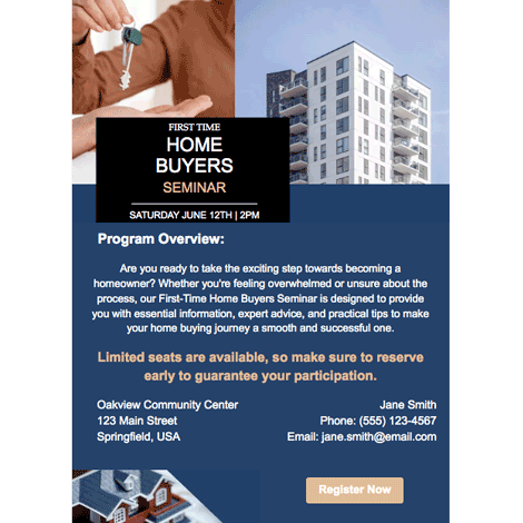 Home Buyers Seminar Program Overview